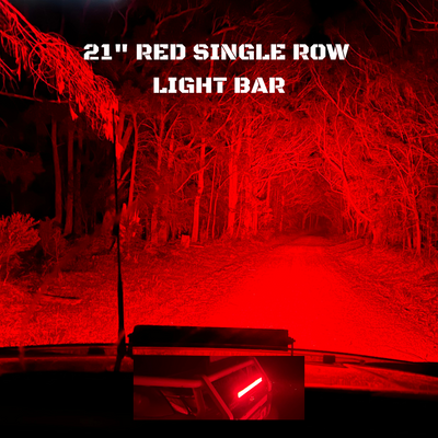 LED Driving Light Bar - 21 Inch RED