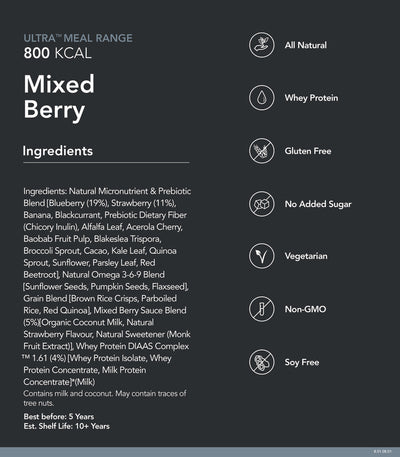 Radix Nutrition ULTRA | Mixed Berry (Whey-based) Breakfasts
