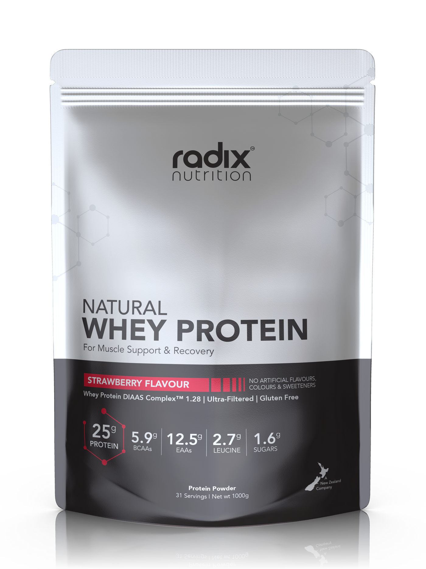 Radix Nutrition | 1kg Natural WHEY Protein DIAAS Complex 1.61